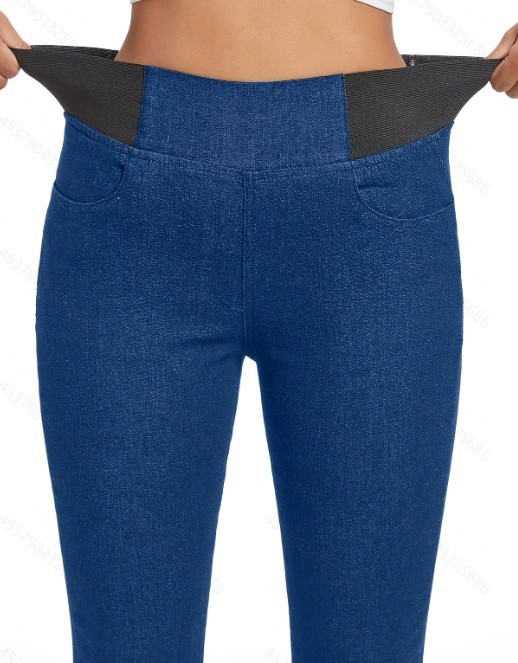 Cozy Fleece Slim-Fit Jeans - Image 3