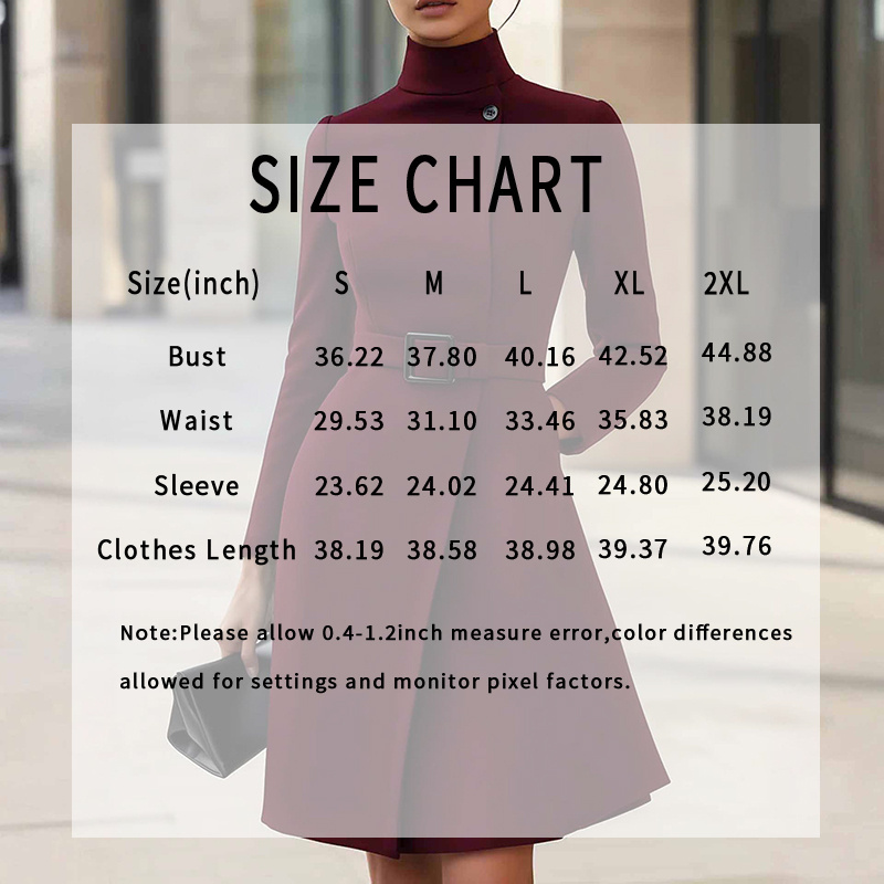 High Neck Long Sleeve Blouse for Women – Slim Fit Mock Neck - Image 6