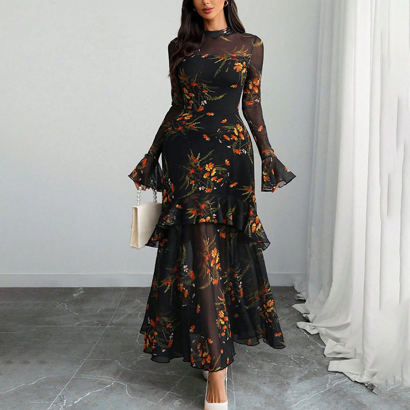 Boho Floral Maxi Dress - Image 8