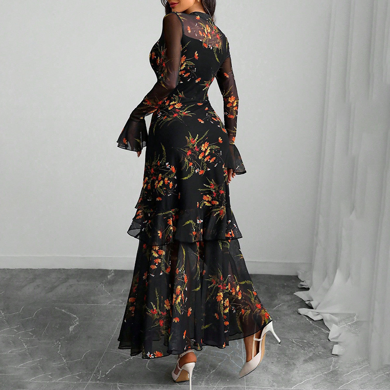 Boho Floral Maxi Dress - Image 9