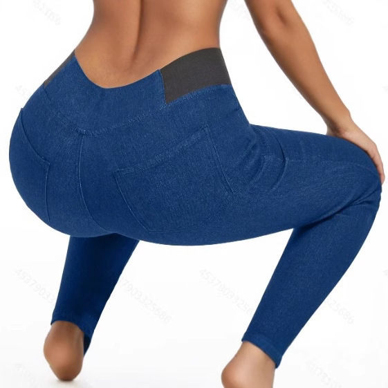 Cozy Fleece Slim-Fit Jeans - Image 4