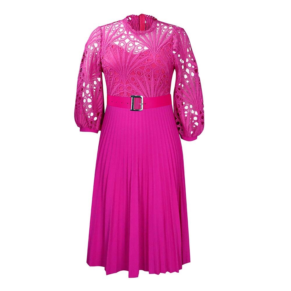 Elegant Lace Midi Dress for Women - Image 4
