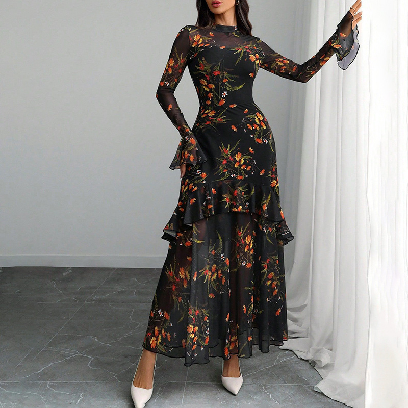 Boho Floral Maxi Dress - Image 7