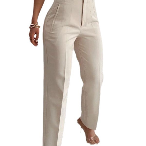 Pleated Slim-Leg High-Waist Pant - Image 8