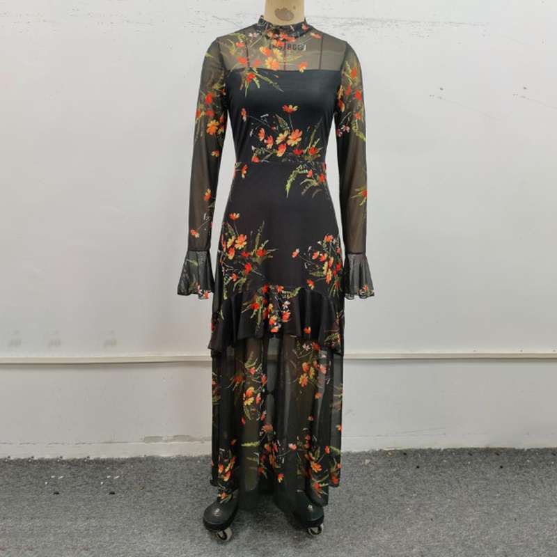 Boho Floral Maxi Dress - Image 4
