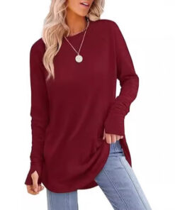 Alternative view of Women’s Loose Fit Blouse | Casual Long Sleeve Top